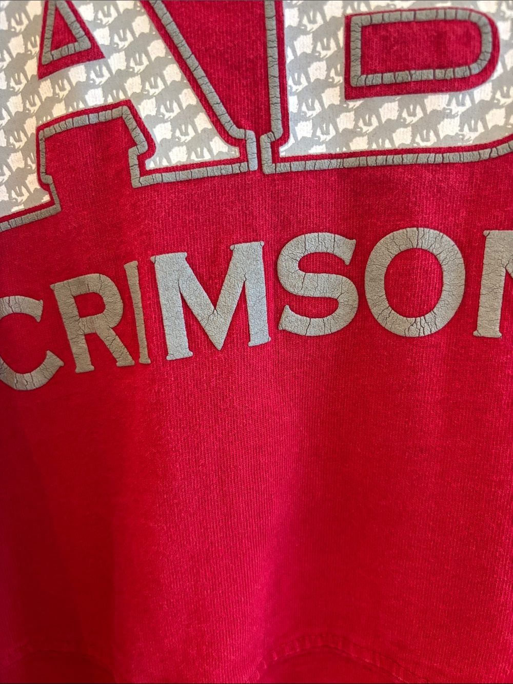 Alabama Spirit Jersey Red Long Sleeve Elephant Logo Roll Tide Shirt - Picture 5 of 7